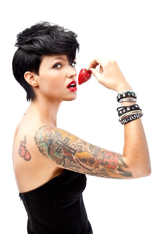 Ruby Rose Emo Hairstyle Celebrities Hairstyle