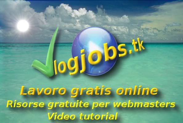 logo vlogjobstk lavoro gratis online blogspot com risorse gratuite per webmasters video tutorial
