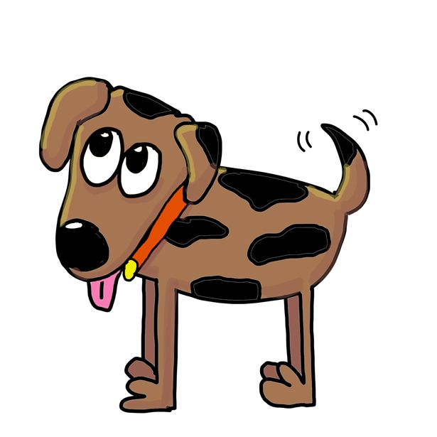 animated clipart dog wagging tail - photo #17