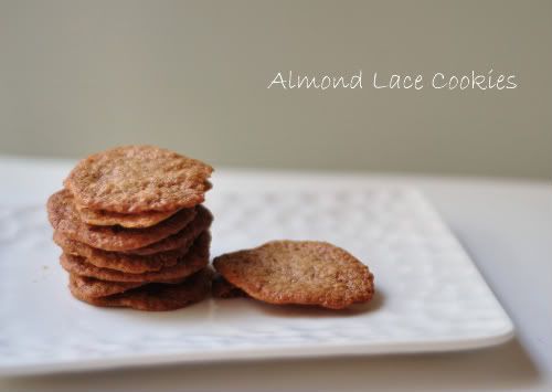 almond lace cookies