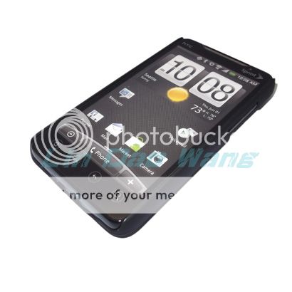   Rubber Case Back Cover + Screen Protector Film For Sprint HTC EVO 4G