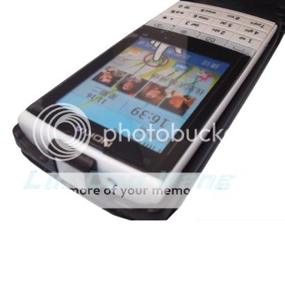   Leather Case Cover Pouch + LCD Film For Nokia X3 02 Touch and Type