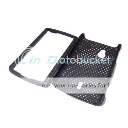 Mesh Hard Plastic Case Cover LCD Film for Sony Ericsson Xperia Mini Pro SK17i