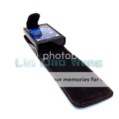   Cover Pouch + Film Flip For Sony Ericsson Xperia Mini ST15i h  