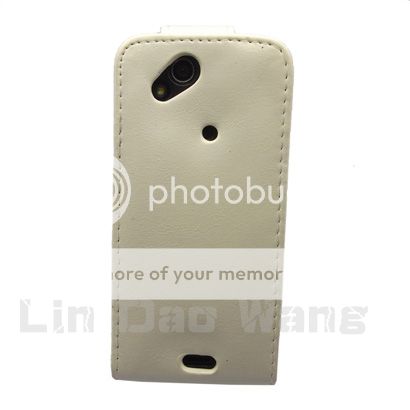 White Leather Case Cover Pouch Film for Sony Ericsson Xperia Arc x12 LT15i S