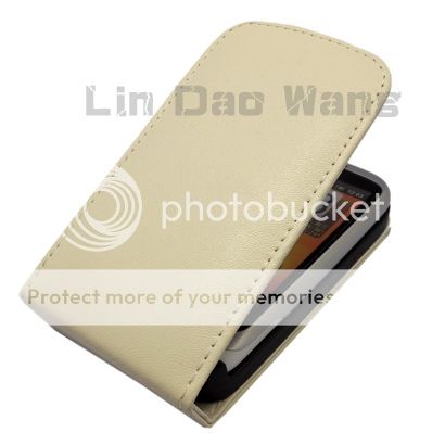 Genuine Leather Case Pouch Film For HTC WILDFIRE,White  