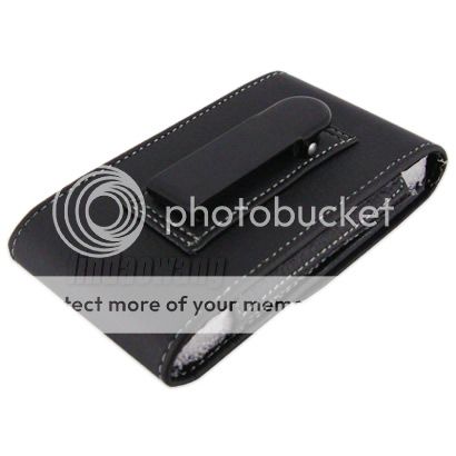 Metal Belt Clip Leather Case Pouch + Film For APPLE IPHNOE 4 4G 4TH