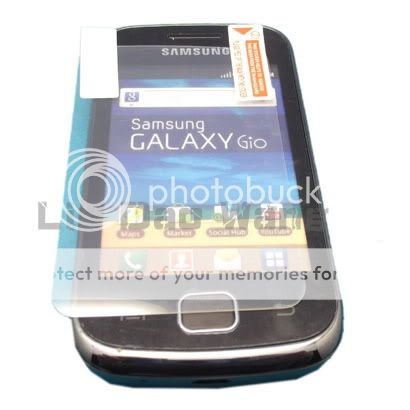 Black Leather Case Pouch For SAMSUNG GALAXY Gio S5660  