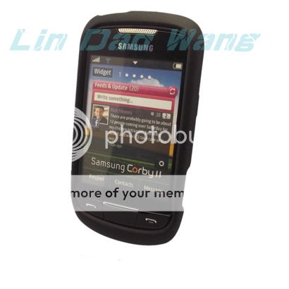   Cover + LCD Screen Protector Film For SAMSUNG CORBY 2 II S3850  