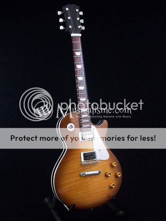 Miniature Guitar Jimmy Page Gibson Les Paul Custom Signature RARE